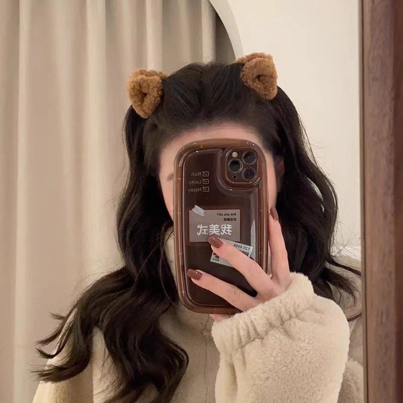Plush cat ear hair clips, female side clips, bangs, small hair clippers, cute princess head, shark clips, hair clips and headwear Application Scenario