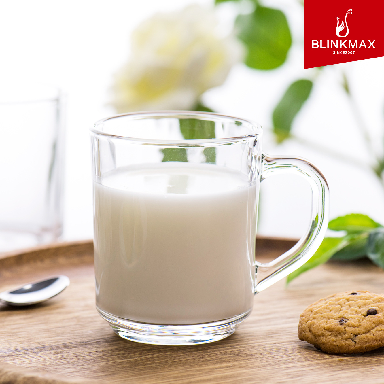 ins glass milk breakfast cups with handles, coffee flower tea cups, oatmeal and fruit breakfast cups wholesale Application Scenario