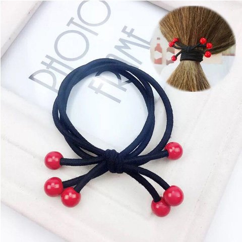 Two-yuan store general merchandise with free shipping, 1-2 yuan small items, Korean version basic high-elasticity thick hair band headwear factory direct sales Specification drawing