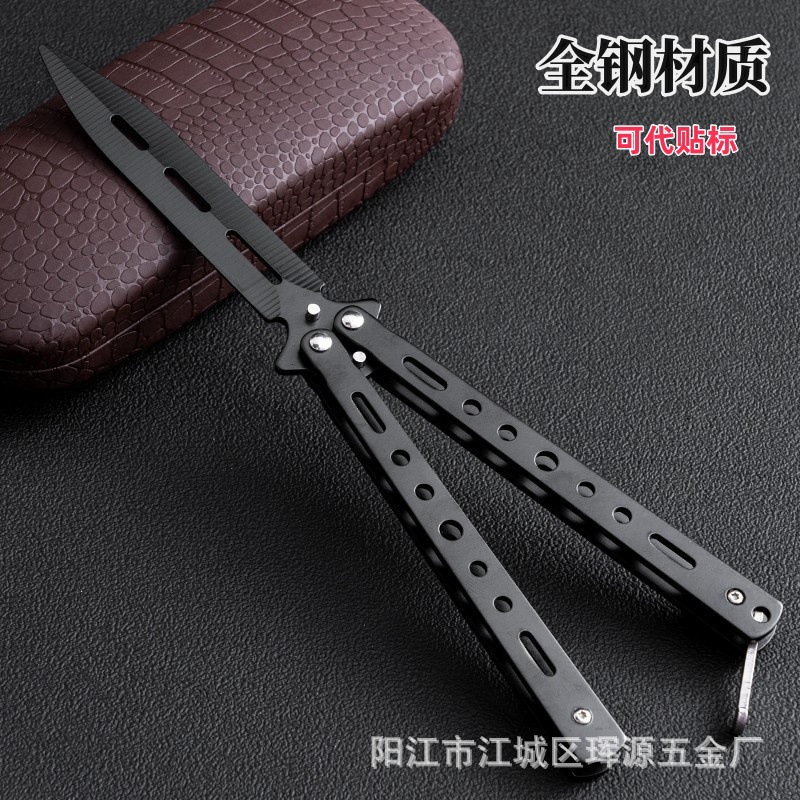 Factory direct sales of butterfly knives, training knives, practice knives, folding knives, stainless steel ornamental knives, portable hand-swinging knives without sharp edges Application Scenario
