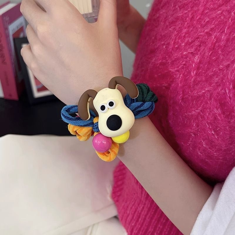 Cute dog headband for children 2023 new style braided hair band headwear for girls, large durable ponytail hair band for girls details Picture