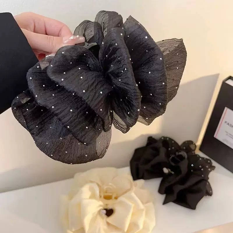 Cloud Bubble Grab Women's 2025 New high-end, extra-large shark clip hairpin for the back of the head, elegant headwear full figure