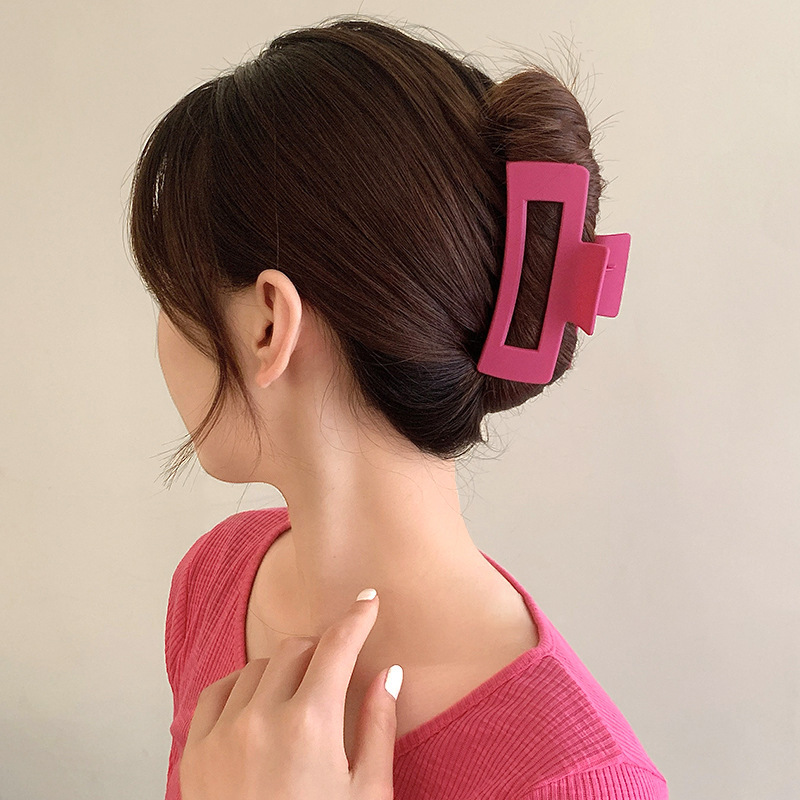 High-end shark clip, dragon fruit color gripper set, large Klein LAN hair clip 8-piece set, back head gripper Specification drawing