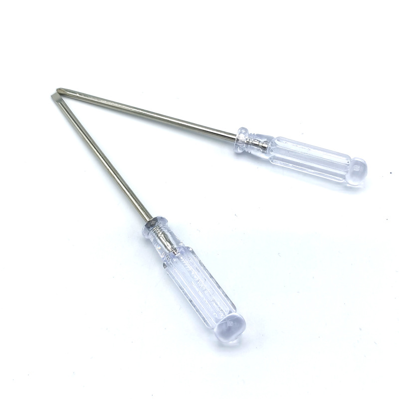 Crystal transparent 3.0 cross-head screwdriver, multi-functional repair tool, toys, home appliances, delivery, screws wholesale Item Picture
