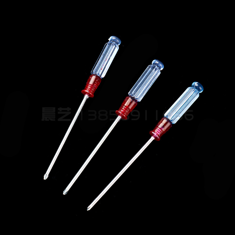 Crystal screwdriver, 3MM small screwdriver with transparent handle, for repairing mobile phones and computers, small screwdriver, cross and straight mini screwdriver Application Scenario