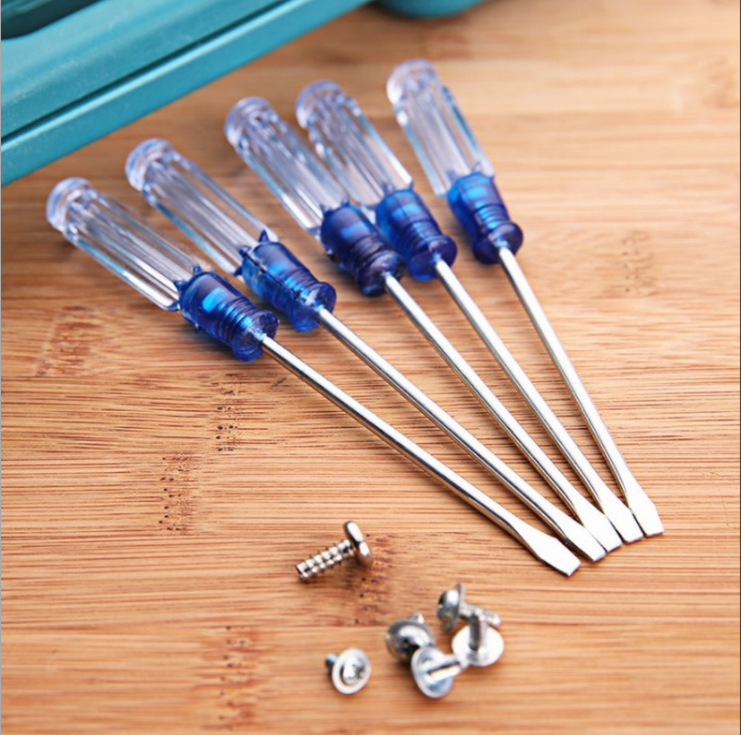 The manufacturer produces red and blue crystal screwdrivers with magnetic transparency and 3-inch small screwdrivers Specification drawing