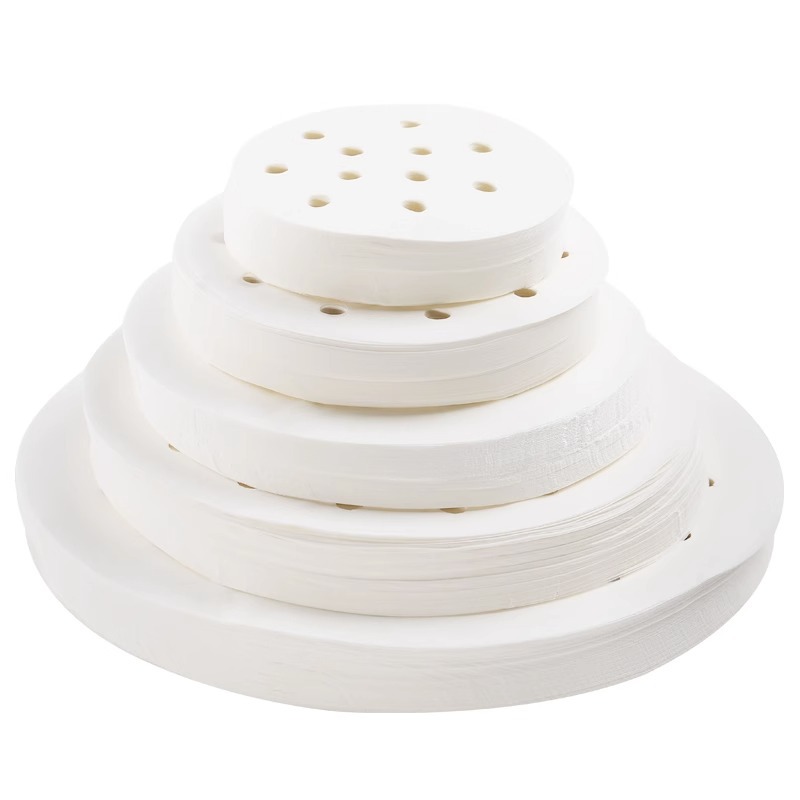 Steamer paper, steamed buns, silicone oil paper, steamed bun and bread cushion paper, special paper cushion, non-stick disposable commercial steamer cushion paper Item Picture