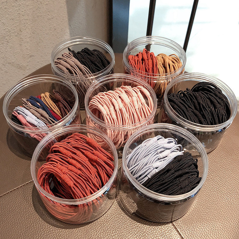 Wholesale of new basic 20-band Korean style simple high-elasticity hair tie, popular ponytail hair band and headwear full figure