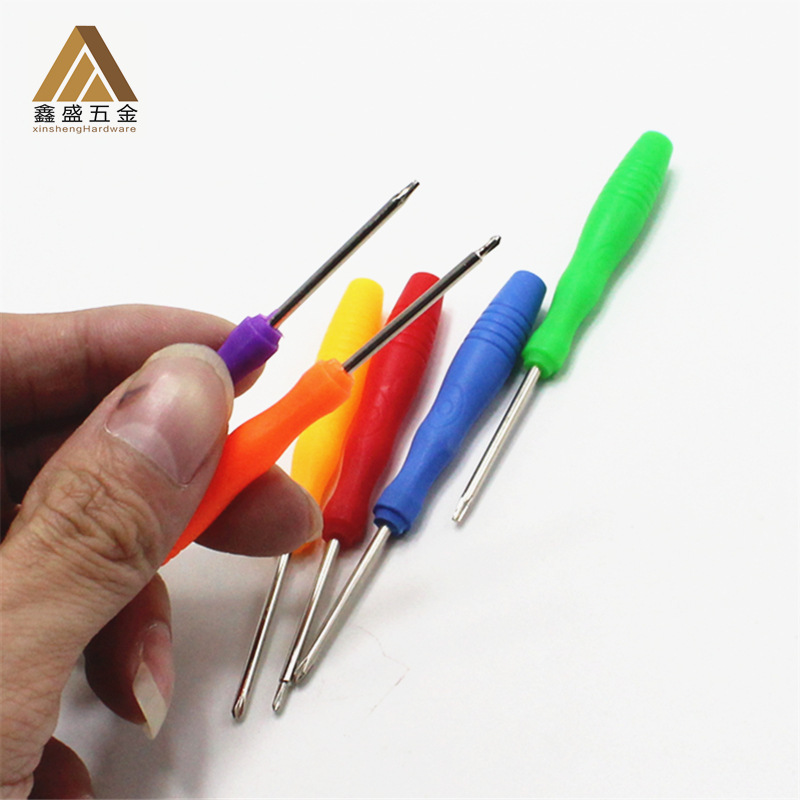 Mini 2.0+ letter /- letter shaped plum blossom screwdriver, small screwdriver, disassembly plastic screwdriver, color strip handle full figure