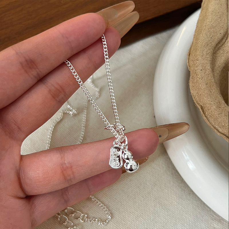 Women's necklace 2025 new style, high appearance level, student accessory, high-end, light luxury, niche jewelry, best friend collarbone chain Specification drawing