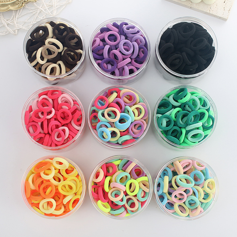 Children's rubber bands, baby hair ties, small rubber bands, towel ties, no damage to hair, good elasticity, little girls' hair ties full figure