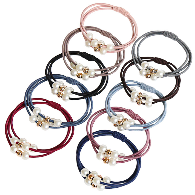 Wholesale Korean version high-elasticity base hair band, black seamless basic style hair band, durable hair accessory from the manufacturer Item Picture