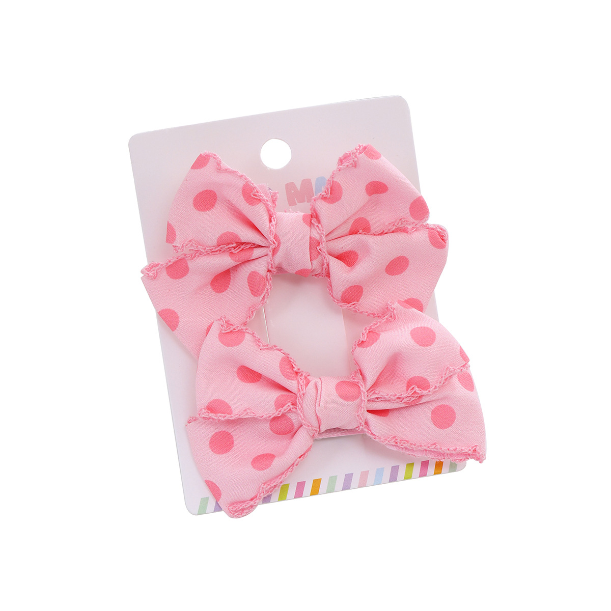 Korean-style cute bow hair clips, polka dot duckbill clips, children's princess side clips, exquisite back of the head little girl headwear Item Picture