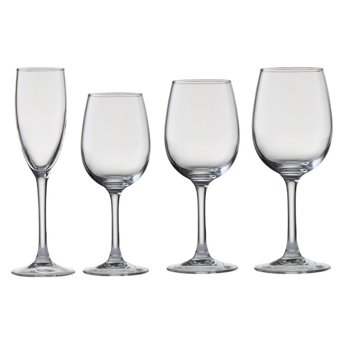 Lemeiya one-piece molded tall glass, red wine glass, champagne glass, Bray series tempered red wine glass Item Picture