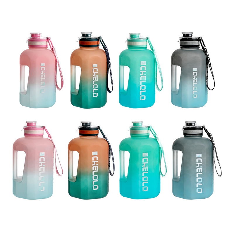 Summer plastic cups for students, adults, high appearance level, outdoor straw sports water cups, large-capacity plastic cups, customized logos Item Picture