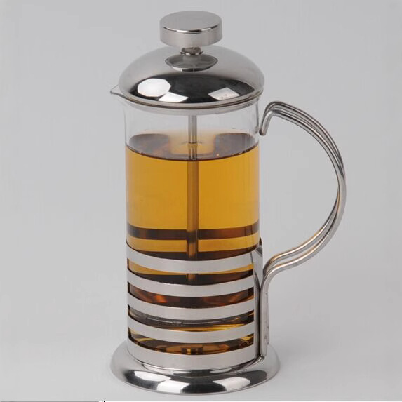 Steel wire handle tea infuser, French press, filter press, new coffee pot, tea brewing cup, first brew coffee, filter, high-temperature resistant pot Application Scenario