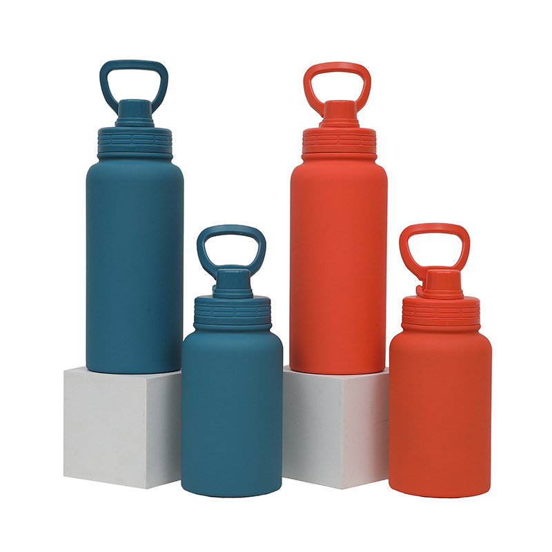 Cross-border 304 stainless steel space kettle, outdoor simple large-capacity handle, double-layer vacuum insulated cup, portable water cup Specification drawing
