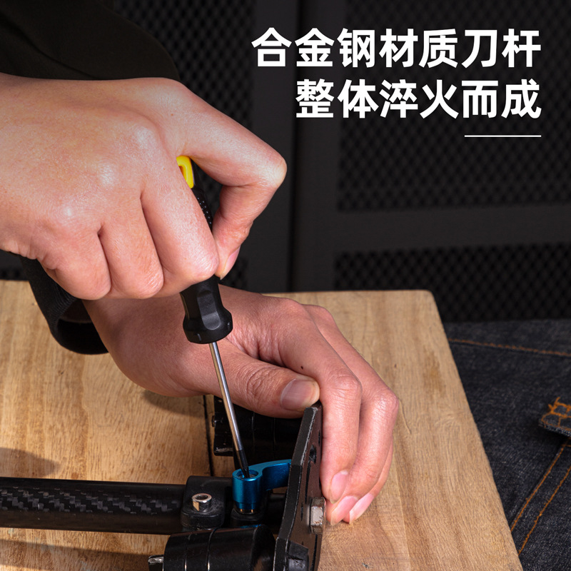 Deli Tools' patterned screwdriver, screw screwdriver, special-shaped screwdriver, magnetic center hole patterned screwdriver single piece details Picture