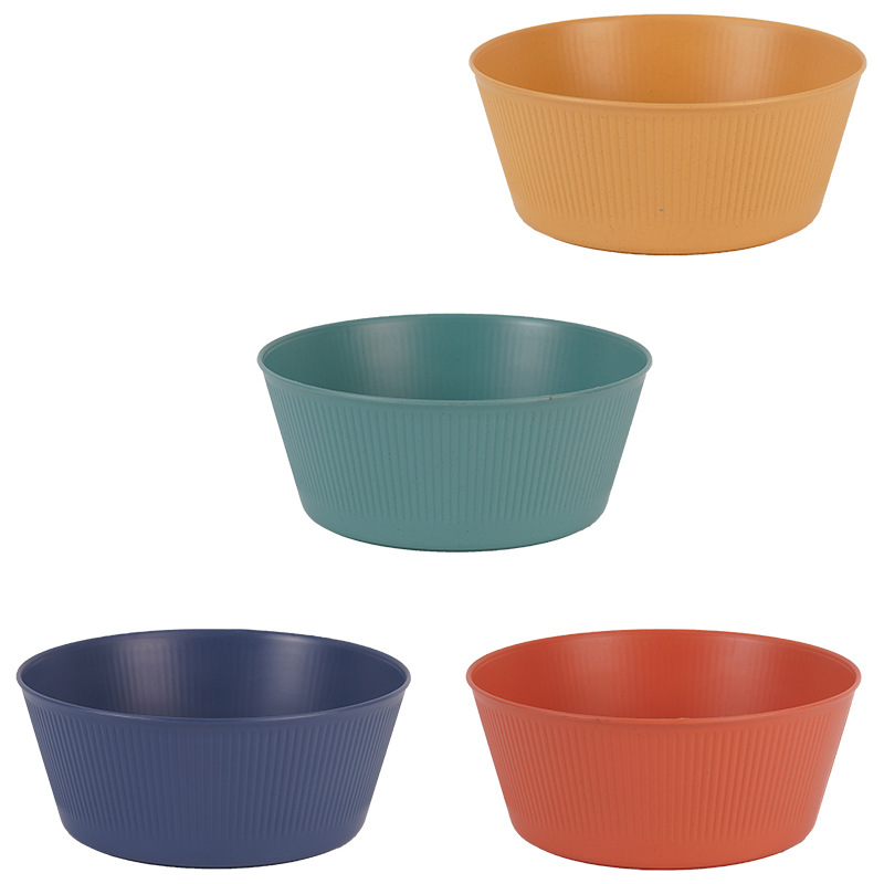 Cross-border Amazon wheat straw fruit basin, household kitchen vegetable salad basin, multi-functional fruit cooking basin Item Picture