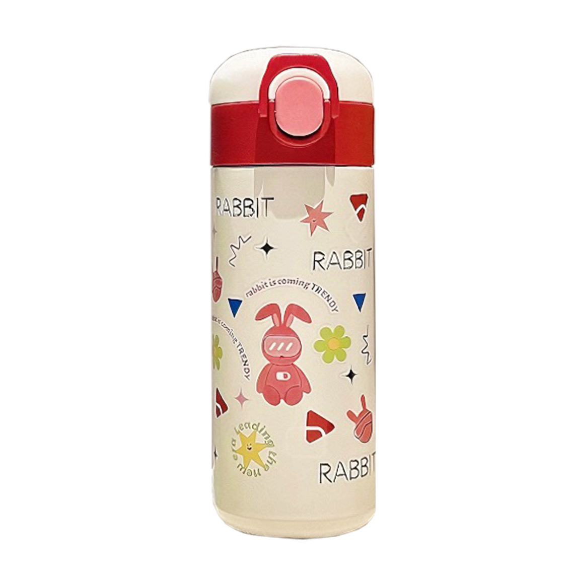 New bouncing insulated cup, vacuum portable direct drinking water cup, girls' cartoon high appearance level stainless steel student cup Item Picture