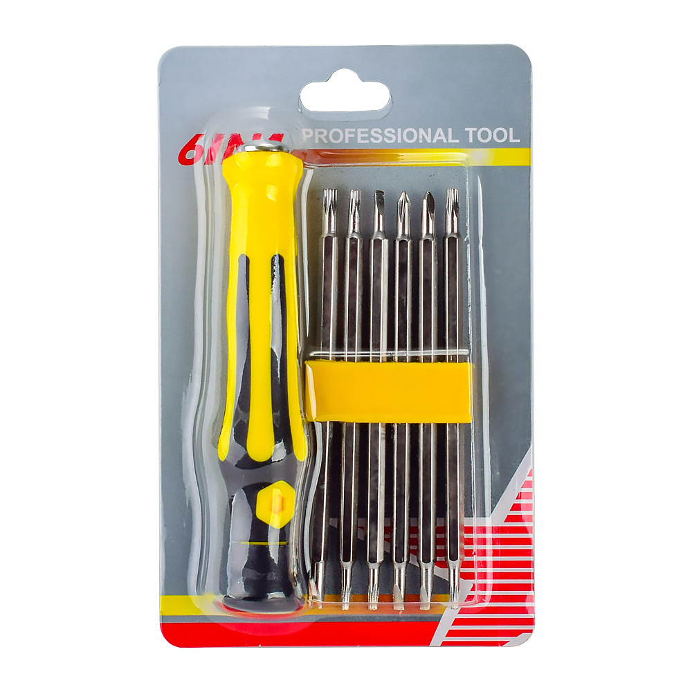 13-in-1 multi-purpose screwdriver set, special-shaped plum blossom Y-shaped U-shaped cross mobile phone telecommunications repair tool screwdriver undefined