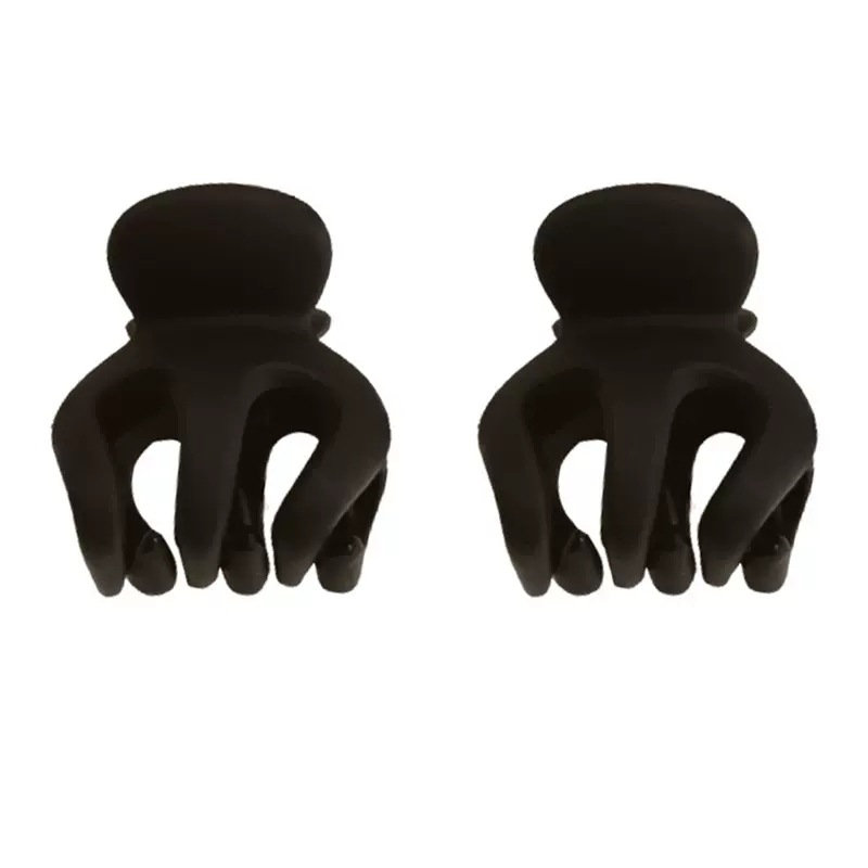 Black high ponytail grab clip fixing wonder, pumpkin hair clip, back of the bun head anti-sagging claw clip, shark clip Item Picture