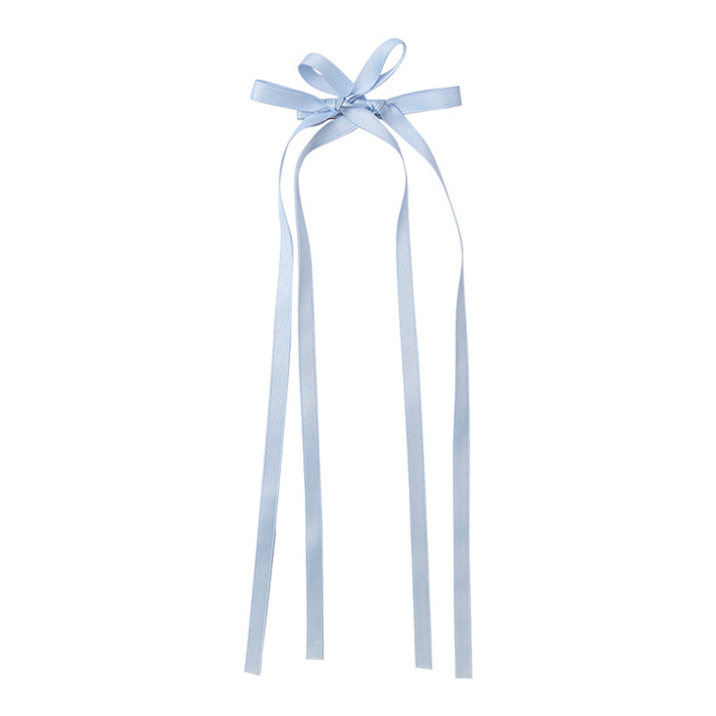 The new ribbon bow hair clip is a sweet and versatile accessory for girls. For lazy people, the braided ribbon hair clip is used to tie hair and bangs Item Picture