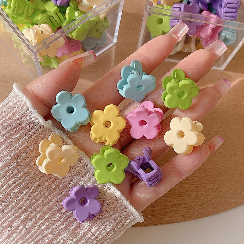 Mini candy-colored small hairpins for women, side bangs on the forehead, broken hairpins, summer princess head grab hairpins Specification drawing