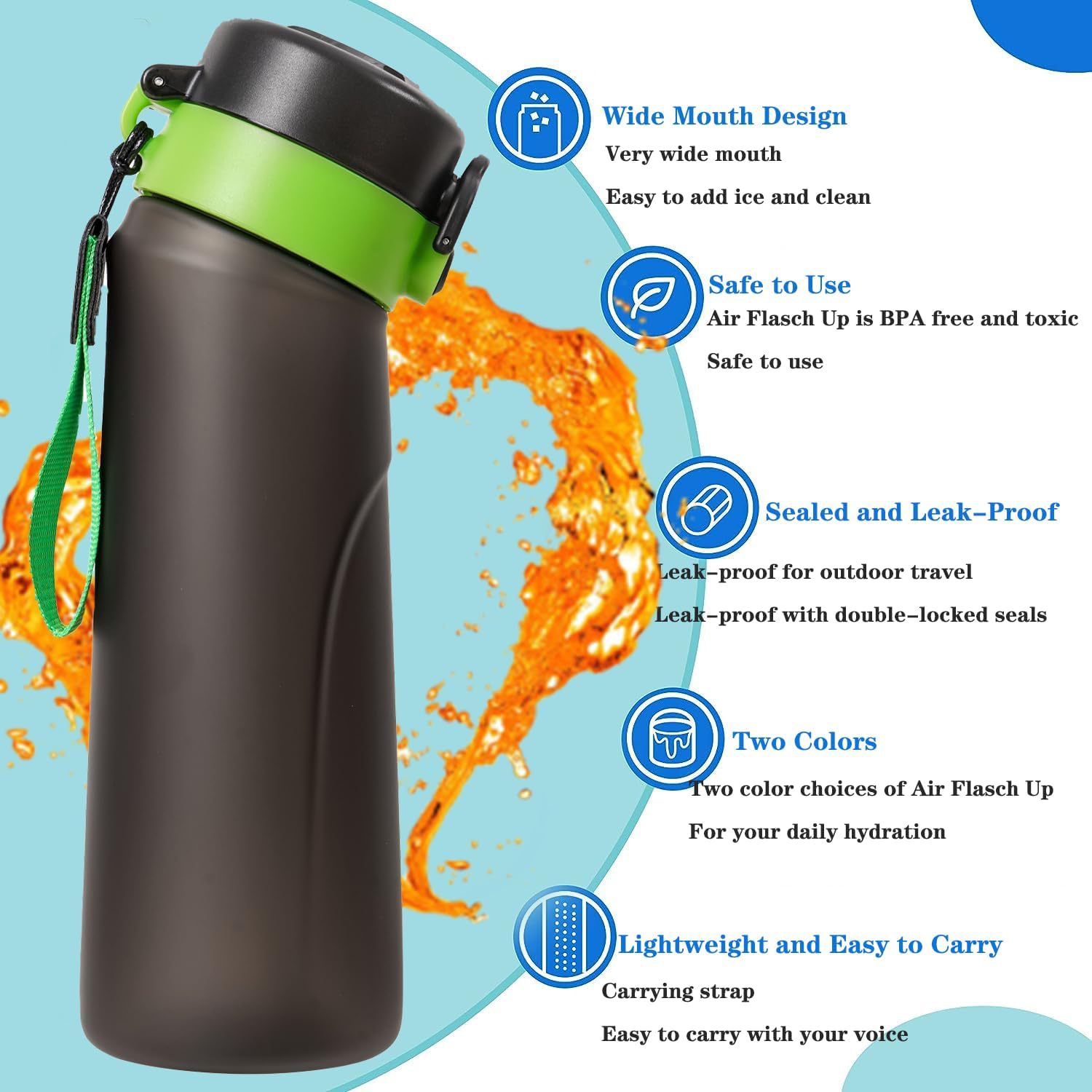 Source factory 0-sugar 0-calorie scented cup, creative and playful cup, frosted black fragrant cup, fashionable outdoor scented cup Specification drawing