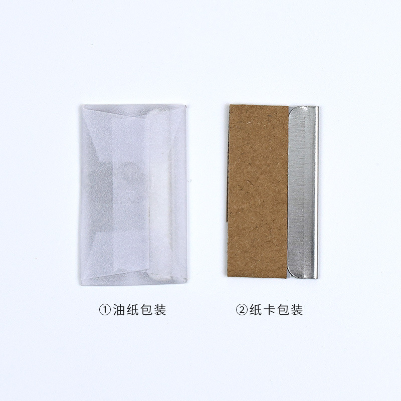 Boxed single-sided security blades for mobile phone film scraping, single-sided blades for car film application, cleaning security blades, and engraving knives details Picture