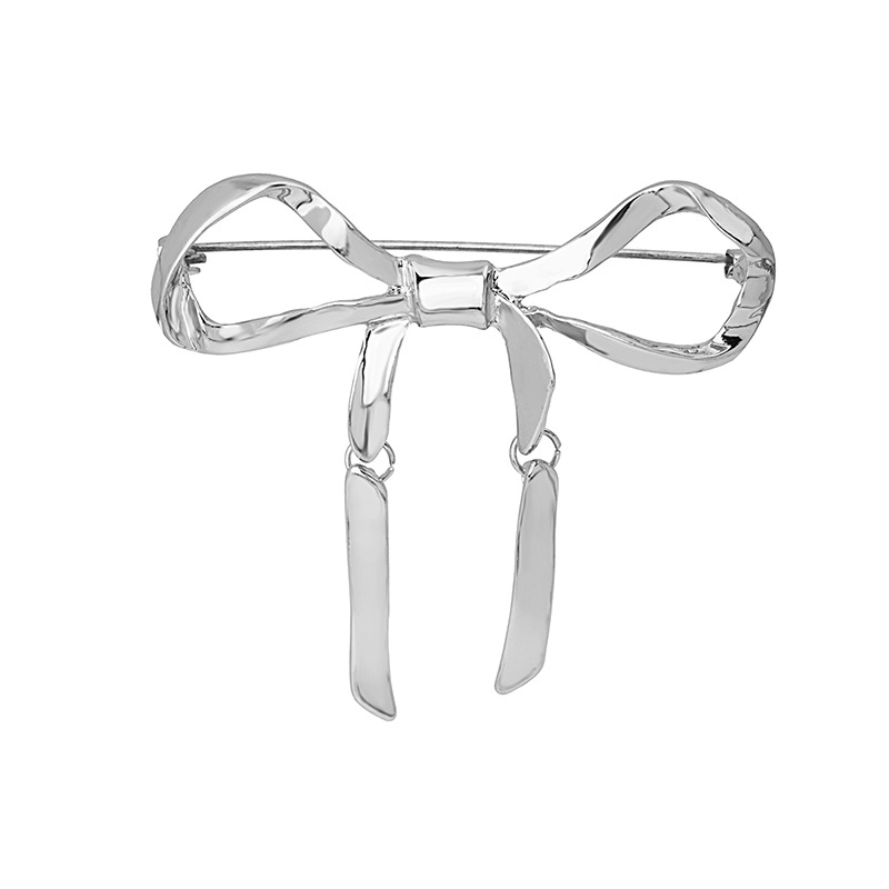 European and American cross-border accessories, exaggerated and personalized large three-dimensional bow pins, brooches, anti-glare clothing accessories Item Picture