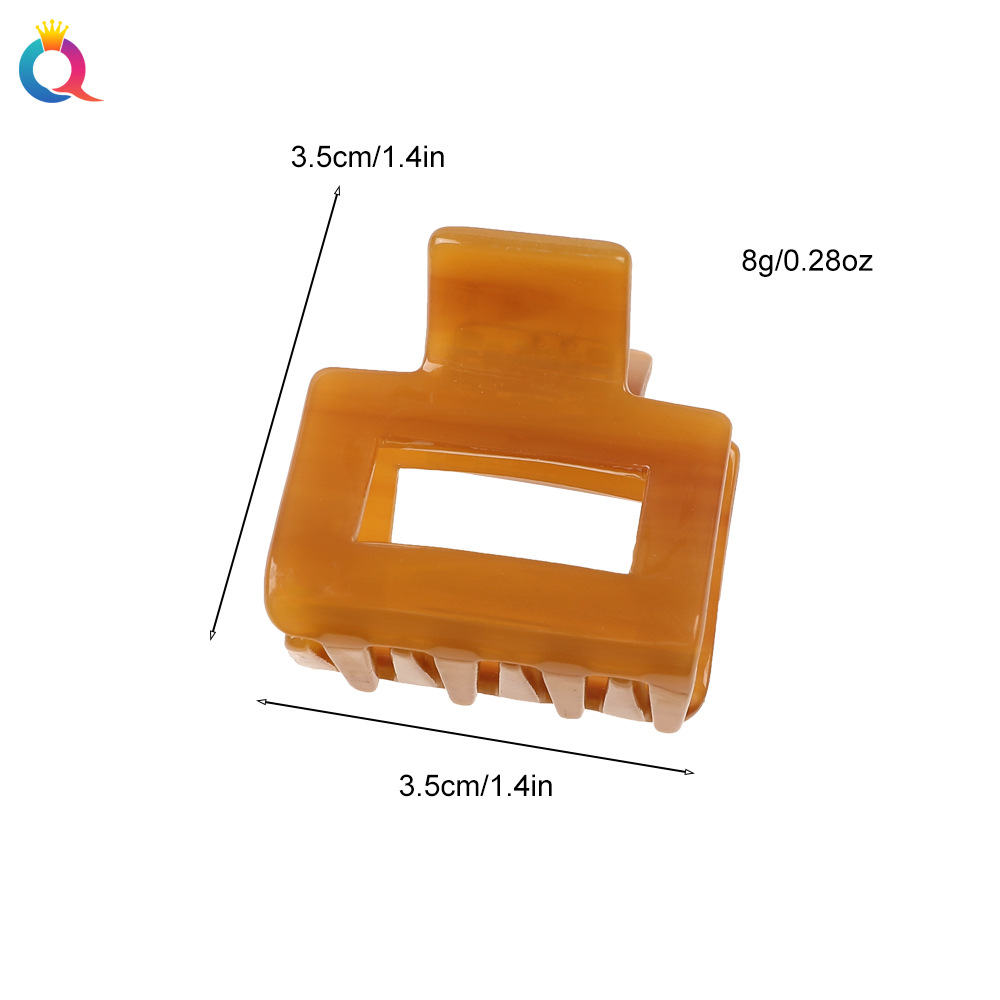 Qiyue Cross-border Simple small acetic acid hair clips, hair curls, hair grabbers, back of the head, ponytail shark clips, side clips, hair accessories wholesale Application Scenario