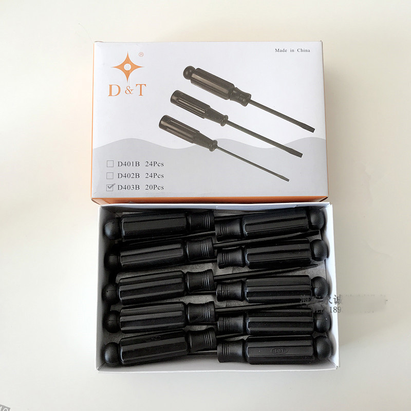 For sewing machine screws, use a flat-head screwdriver. Sewing machine screwdriver, Jingmu D403B magnetic screwdriver Application Scenario