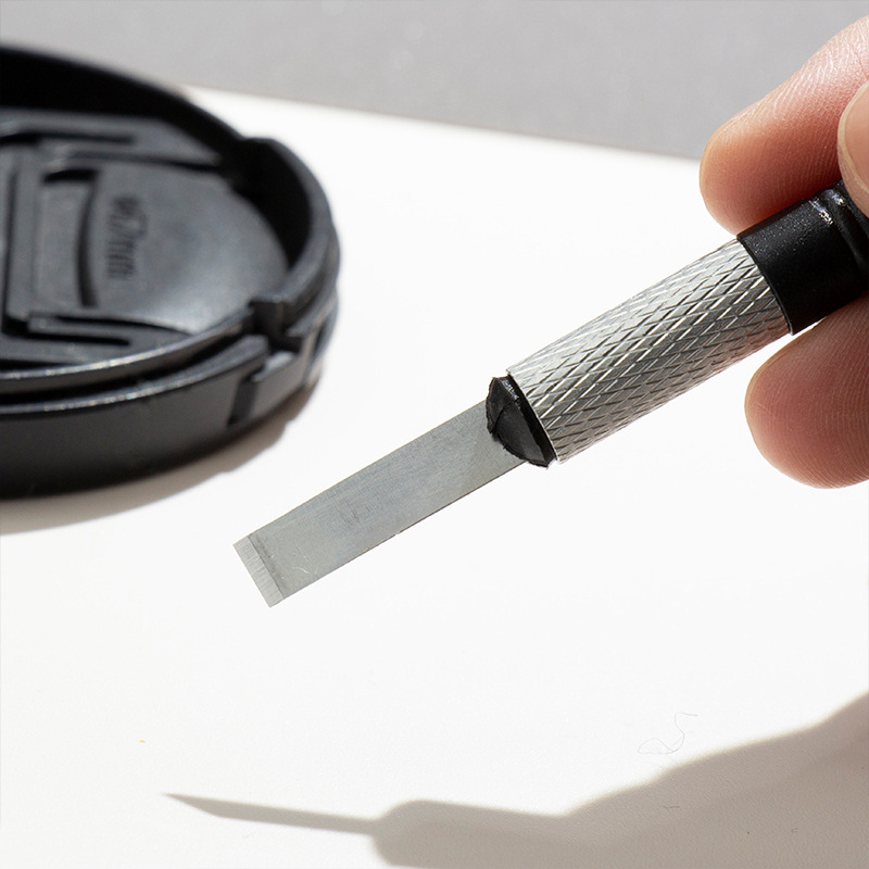 Flat-mouthed de-gluing knife, engraving knife, mobile phone repair de-gluing scraper, mainboard glass de-gluing scraper, Tang's flat-mouthed knife Specification drawing