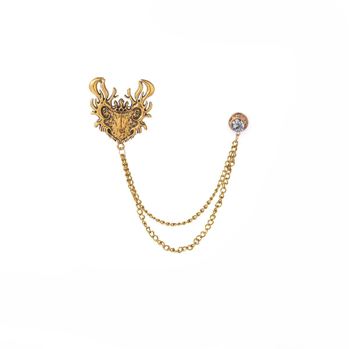 European, American and British style Suzhou chain brooches are trendy, paired with suit collar pins and Christmas pins. Clothing and evening gowns Item Picture