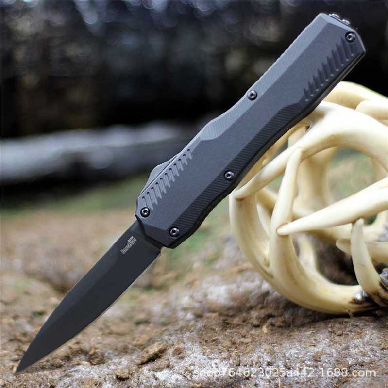 Kashiu 9000 zinc alloy non-cutting viewing lock-free knife, high hardness with back clamp CPM MagnaCut steel details Picture