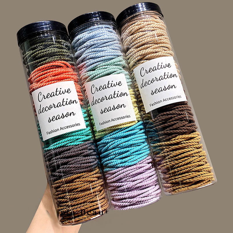 High-elasticity rubber band for girls to tie their hair, simple and elegant. 2022 new style rubber band hair band, durable hair details Picture