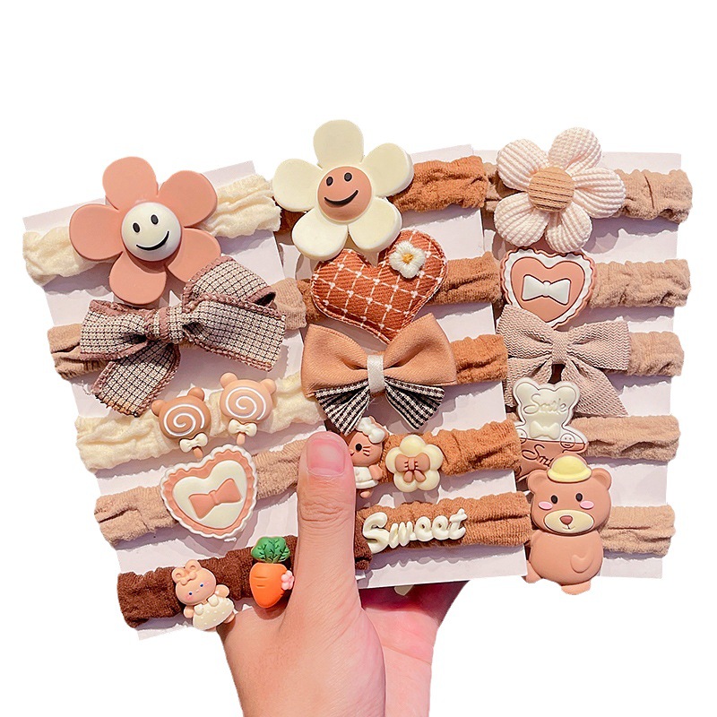Autumn and winter children's rubber bands, girls' hair ties, high appearance level, no damage to hair, thickened hair ties, new popular bun head rubber bands Item Picture