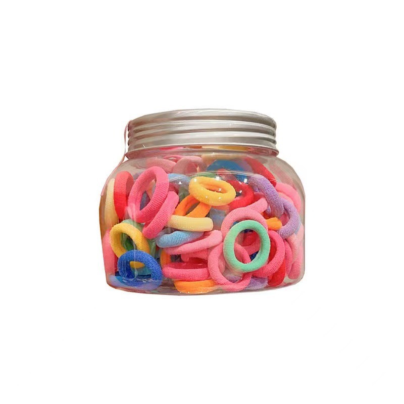 Korean version children's towel band, girls' high-elasticity hair tie, baby headband, no hair damage, little girls' rubber band Item Picture