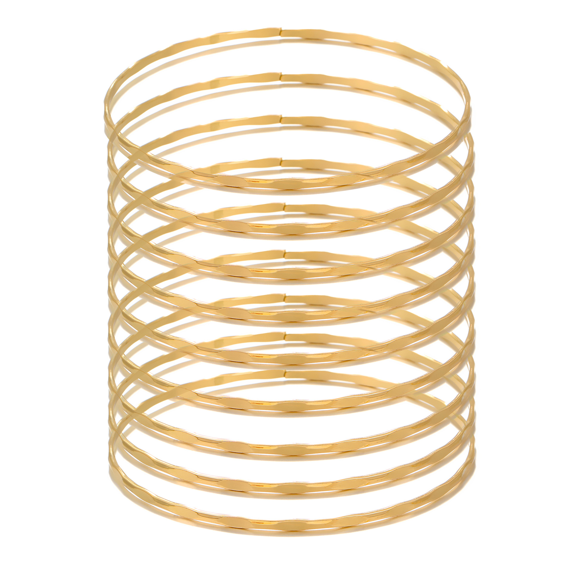 European and American InS-style multi-layer bracelet set, female personality and temperament, alloy geometric layered bracelet set factory wholesale Item Picture