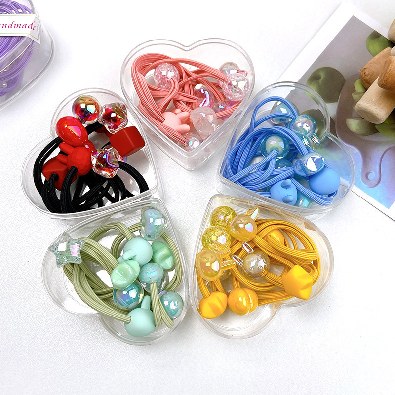 High elasticity of children's rubber bands that won't damage hair, long hair ties, cute baby hair bands, hair ties, rubber band headwear, hair accessories Application Scenario