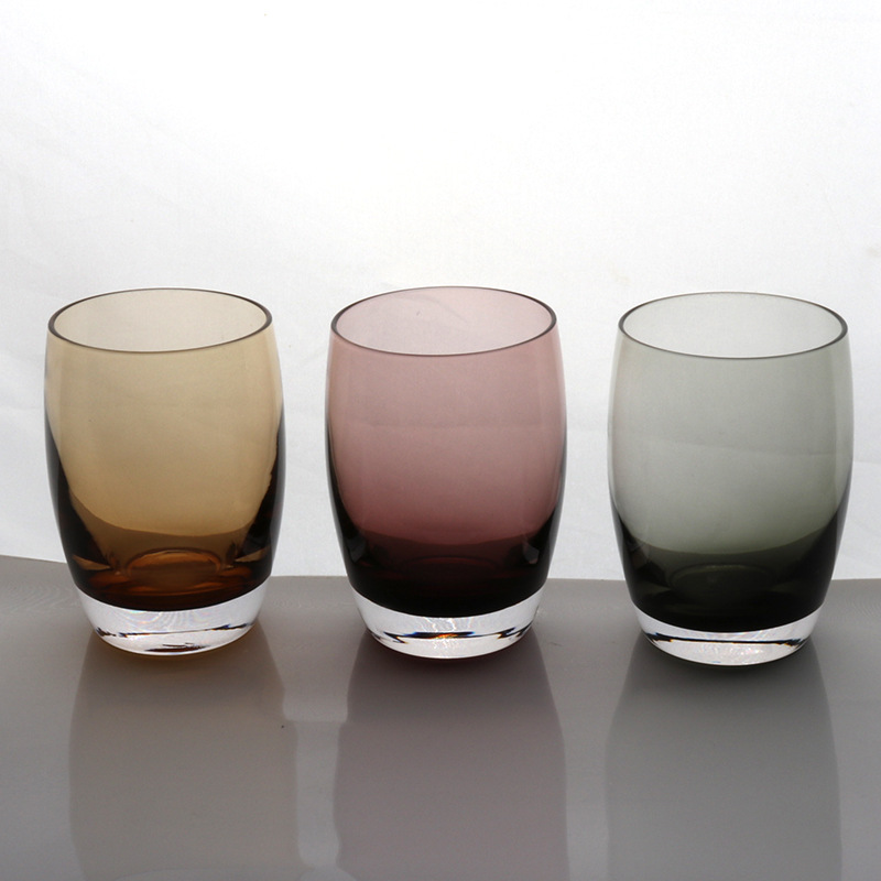 Direct-sale glass water cups, glass cups, colored cups, raw color cups, guest room mouthwash cups, tea cups, beverage cups, hotel supplies Specification drawing