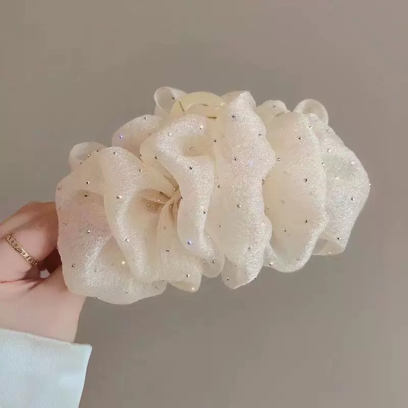 Cloud Bubble Grab Women's 2025 New high-end, extra-large shark clip hairpin for the back of the head, elegant headwear details Picture