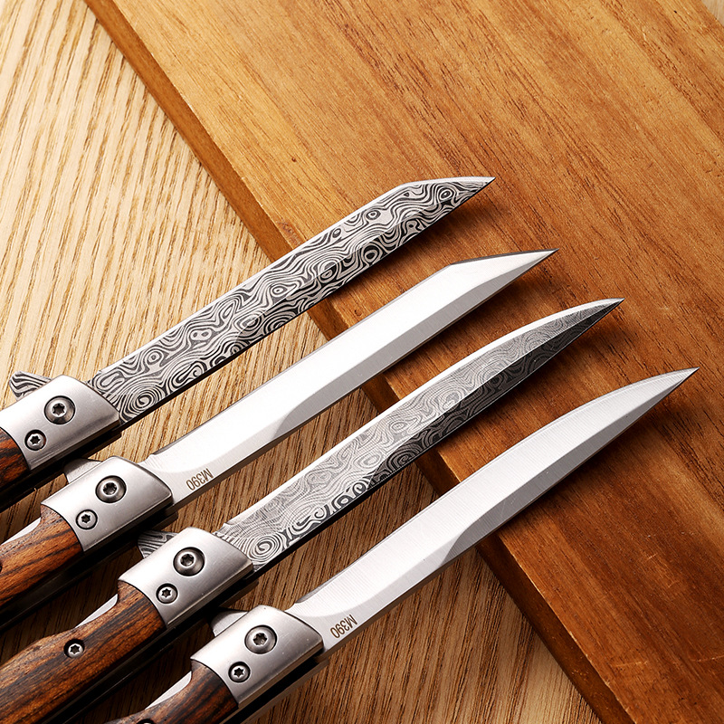 Original manufacturer's hot sale: Wooden handle folding, high hardness, durable, outdoor survival self-defense fruit knife, bone-removing knife Application Scenario