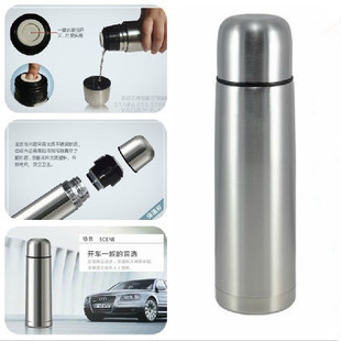 304 Double-layer stainless steel vacuum insulated men's and women's leak-proof insulated kettle 201 bullet-shaped insulated cup Gift cup Specification drawing