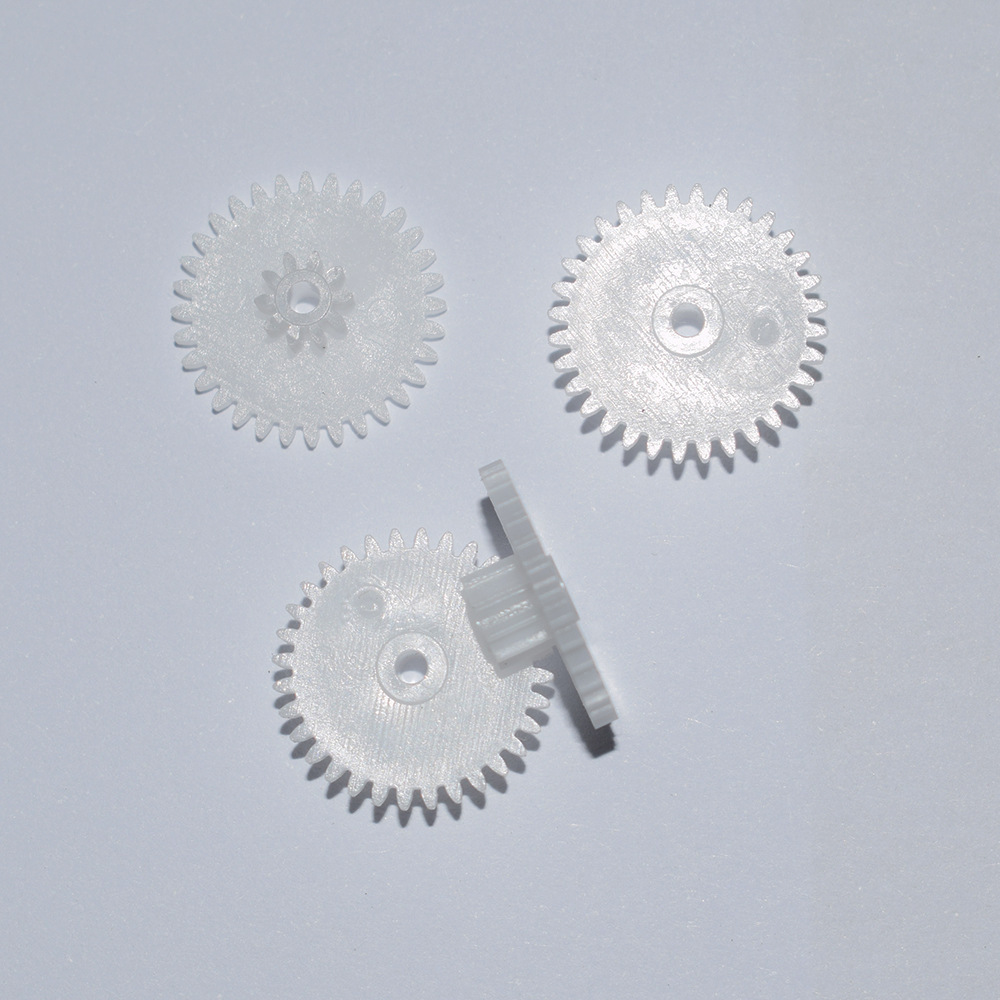 Double-layer gear 0.5 module 32+10-2A/2B double-row double-row stacked gear reduction gear toy accessory 32102a Specification drawing