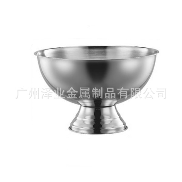 Cross-border stainless steel champagne basin ice bucket, bar, party, gathering, chilled red wine, spirits, beer bucket, Punch basin, large size Item Picture