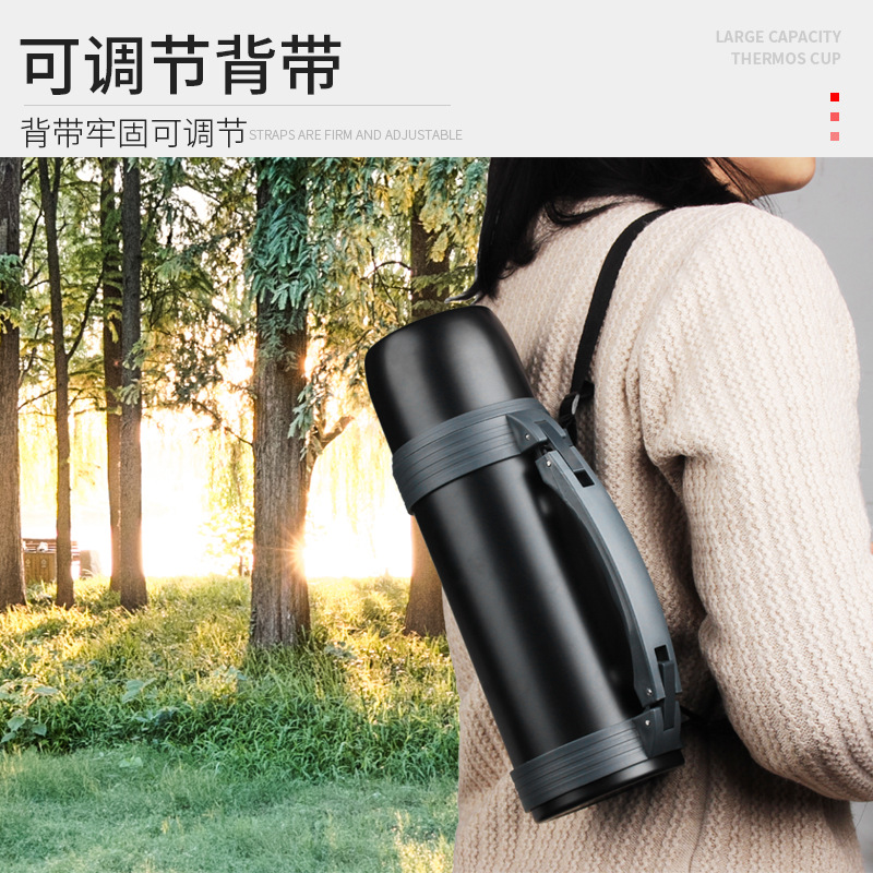 Wow customized 304 stainless steel insulated cup, portable large-capacity travel kettle, sports kettle, heat and cold preservation kettle Specification drawing
