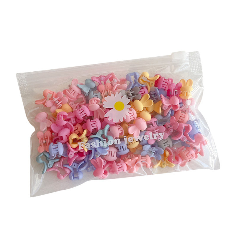 Korean hair accessories, children's five-pointed star hair clips, mini cartoon matte bangs clips, baby broken hair clips, baby hair clips wholesale Item Picture