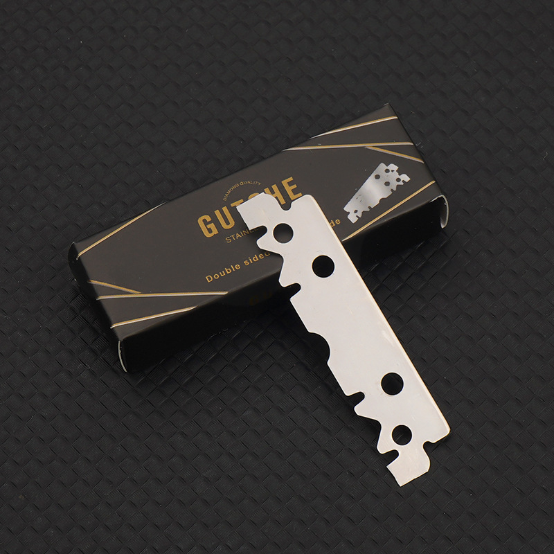 Half-blade old-fashioned razor frame, novice shaving, shaving head, eyebrow shaping, grid, double-sided wide blade undefined